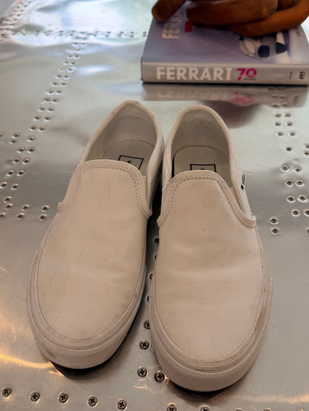 Classic womens Slip-On Canvas Sneakers in Off-White
